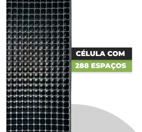 Kit 03 Bandejas Cultivo De Mudas Sementeira C/ 288 Células 1