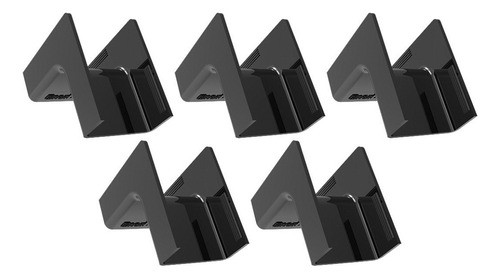 Kit 5 Cotovelo Interno Preto 90° Canaleta 20x10 Enerbras 0