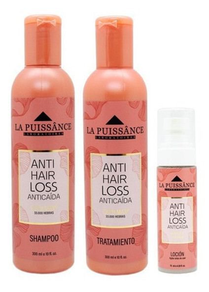 Kit La Puissance Loss Anticaída Shampoo + Enjuague + Loción 0