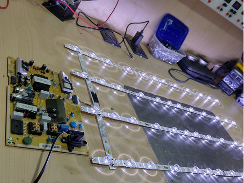 Kit Completo Tiras Led + Conector Tv Samsung Un43mu6100 0