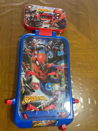 Spiderman-man Súper Pinball Marvel Con Luces Y Sonidos 0