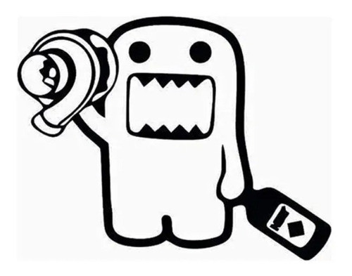 Calco Para Auto Domo Kun Domokun Turbo Nos Calcomania 0