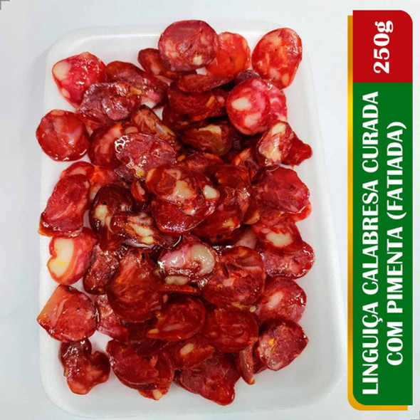 250g  Linguiça Curada Fatiada Com Pimenta - Receita Italiana 1