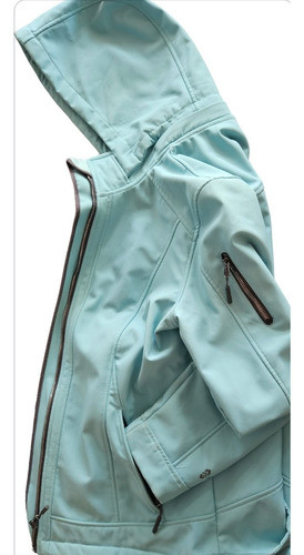 Campera Impermeable Con Interior De Piel Usada Impecable L 1