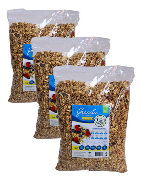 Granola Artesanal Zero Açucar  - Orgânica - Viva Leve - 3 Kg 0 Granola Artesanal Zero Açucar  - Orgânica - Viva Leve - 3 Kg 0