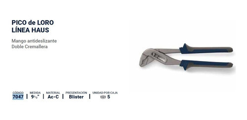 Pinza Picoloro Bremen 7047 10 240mm Burzaco S/ Bahco 1