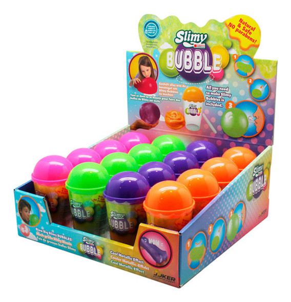 Slimy Slime Surtido Bubble 60gr Rosa 1 Slimy Slime Surtido Bubble 60gr Rosa 1