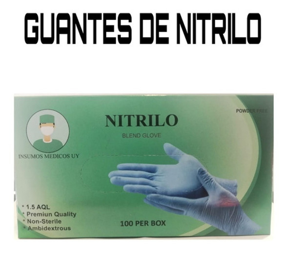 Guantes De Nitrilo Por 10 Cajas, 50 Pares Por Caja 1