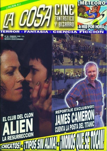 La Cosa #26 Feb 1998 Alien Sigourney Weaver Terminator 0