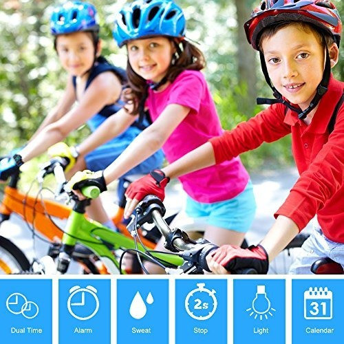 Reloj Digital Inusual Análogo De Cuarzo Impermeable P/niños 1