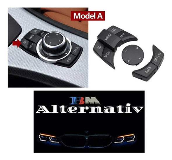 Teclas Botones Multime Idrive Bmw Serie1,3 E90 X1a6 Completo 0