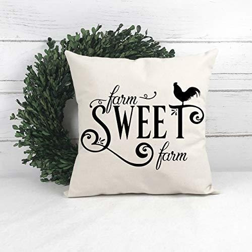 Kacopol Fundas De Almohada Rústicas Con Cita De Granja, Fund 1