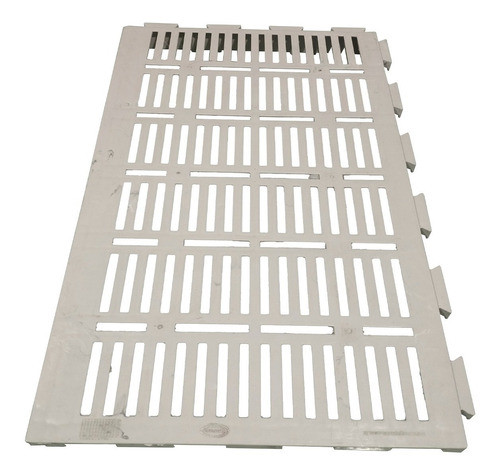 Chão Plástico Modular De Vestiário Branco 12 Und 60x40 0