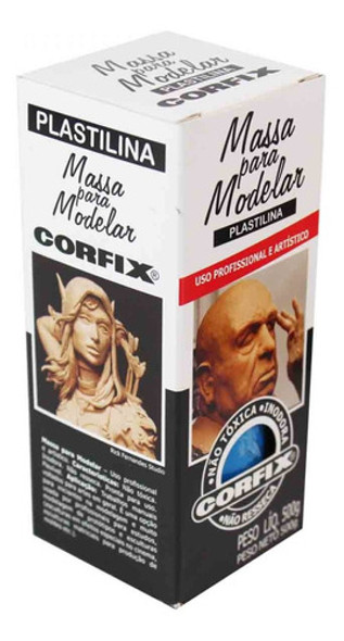 Massa Plastilina Corfix 325 Azul Ultramar 500g 0