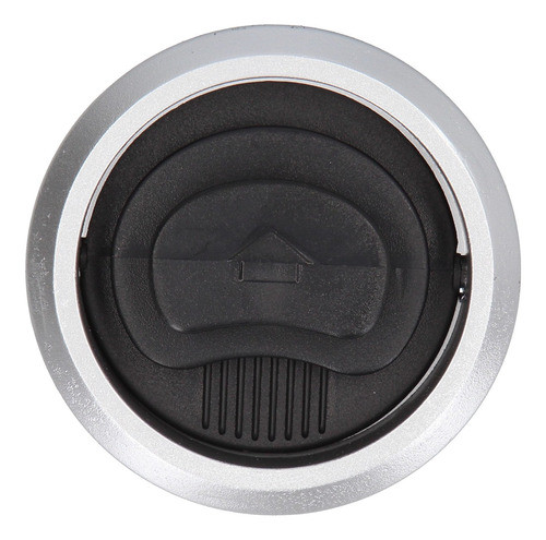 Tapiceria Difusor De Aire Color Negro Aro Plata Lateral 0