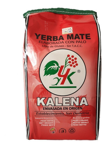 12 Yerba Mate Kalena 500g Agroecológica Barbacuá (6kg) 0