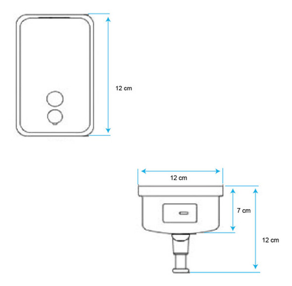 Dispensador De Jabon De 1200ml De Acero Inoxidable 304 Satin 1