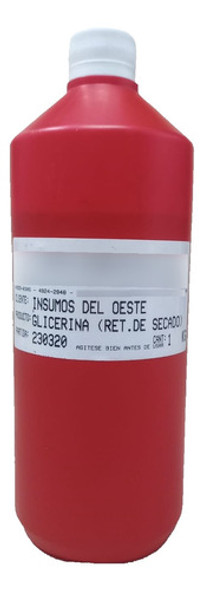 Glicerina Serigrafia Retardante De Secado Tintas Lt 0