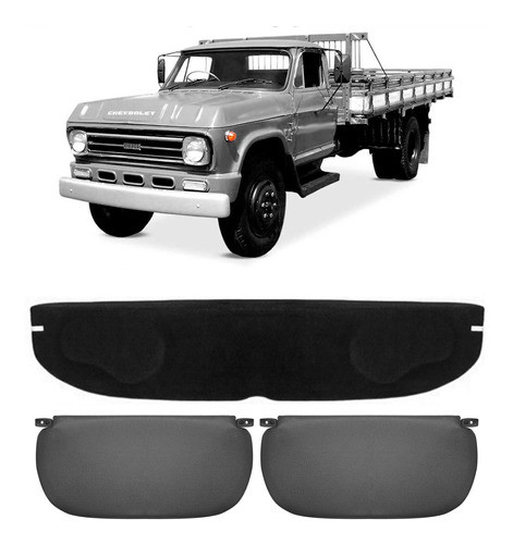 Console Teto Para Som Chevrolet D10 C10 A10 D60 C/ Tapa Sol 0