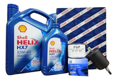 Kit Filtros + Helix Hx7 X 5 Litros Para Vectra 2.4 16v 0