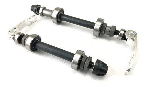 Ejes Calados A Ruleman Bicicleta (par) Delantero Y Trasero 0