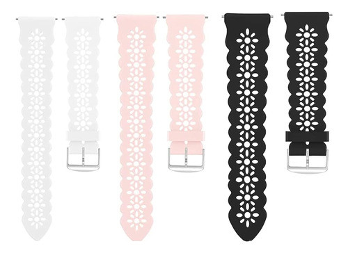 Compatible Con Amazfit Gts 4 Band, Lamshaw Silicone Lace Rep 0