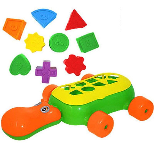 Brinquedo Educativo Colorido Para Bebê Encaixar Formas 0