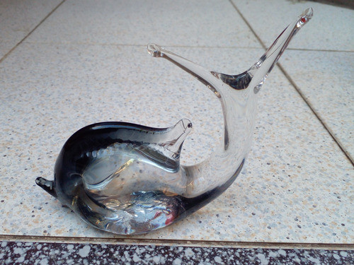 Figura Cristal Murano Pez Con Detalle 0