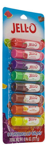 Jell-o 8 Flavored Lip Balms 1