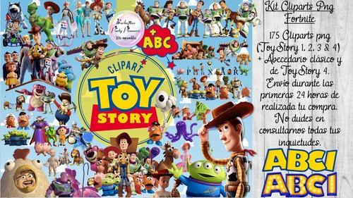 175 Clipart Png + Abecedario Toy Story 4 0