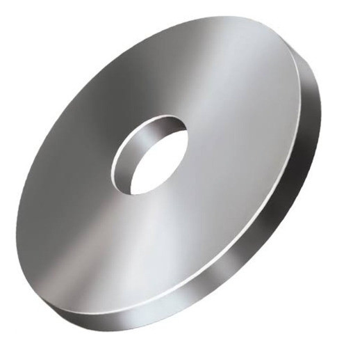 Arruela De Chapa Inox 430 3,8 X 3,8 Cm Furo 8 Mm 0