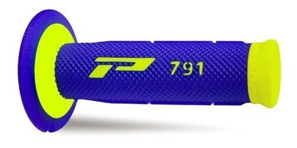 Puños Moto Progrip Duo Density Mx - Cross 791 Azul Amarillo 0