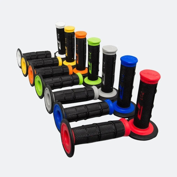Puños Moto Progrip Duo Density Mx - Cross 791 Azul Amarillo 1