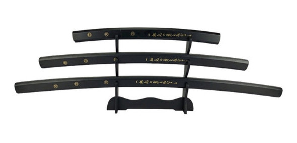 Kit Espada Katana Decorativa Letra Japonesa Suporte Cosplay 0 Kit Espada Katana Decorativa Letra Japonesa Suporte Cosplay 0