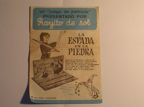 Ellerys S.a Rayito De Sol Juegos La Espada En La Piedra 0