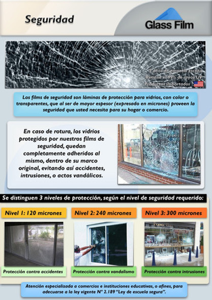 Films De Seguridad Para Vidrios. Evite Lesiones Y Robos 1