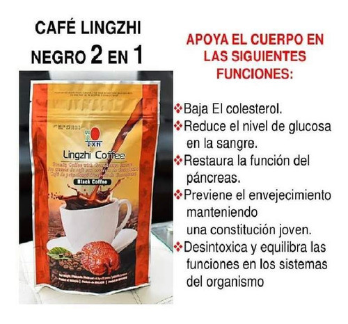 Lingzhi Black Coffee  2 En 1 0
