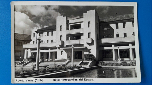 Antigua Postal De Chile Hotel Ferrocarriles Del Estado 0
