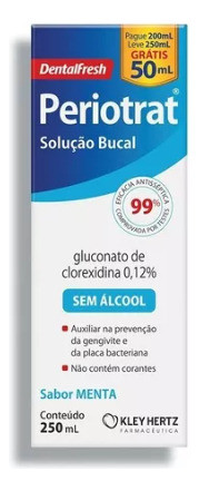 Kit 6 Solução Bucal Periotrat Menta Sem Álcool 1