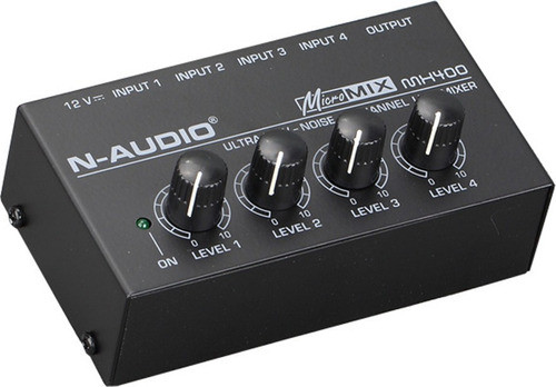 Mixer Mini N-audio Mix400 Mono 4 Canales 0