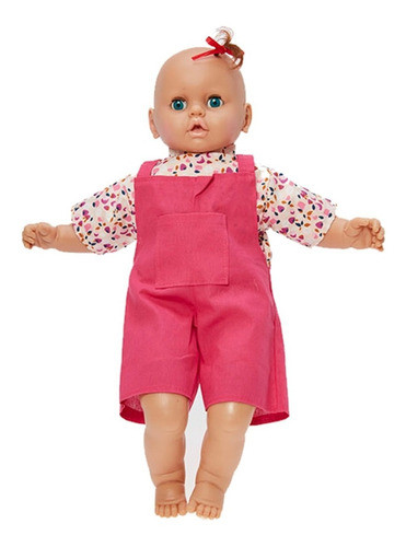 Bebote De Goma Y Tela Grande Con Vestido Turby Muñeca 57 Cm. 0