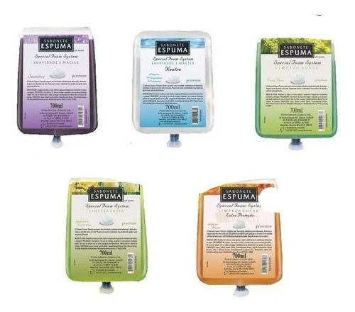 Kit Sabonete Espuma Refil 700ml Premisse Fragancia Diversas 0