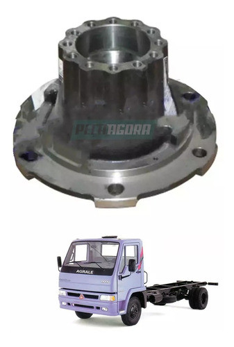 Cubo Traseiro 3/4 6 Furos E 12 Semi Eixo Mb Agrale Diferenci 0