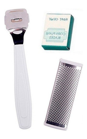 Garlopin Pedicuria Cortacallos + Escofina + 10 Hojas Kaos 11 0