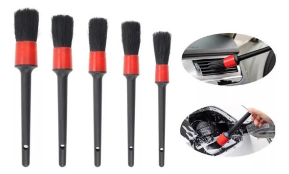 Kit De Cepillos Detailing Pincel Toberas Detail X5 Auto 0