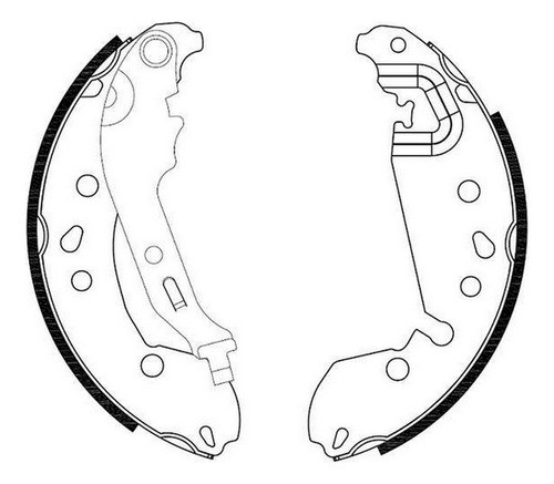 Patines Freno Renault Logan,clio,sandero,symbol 203x38.2 0