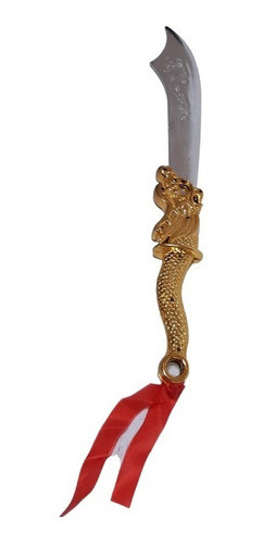 Espada Mango Curvo Dorado 0