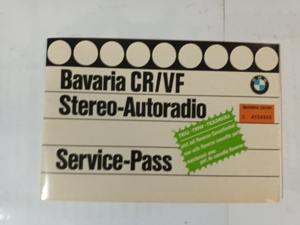 Bmw Autoradio Folleto Original Circa 1980. 1