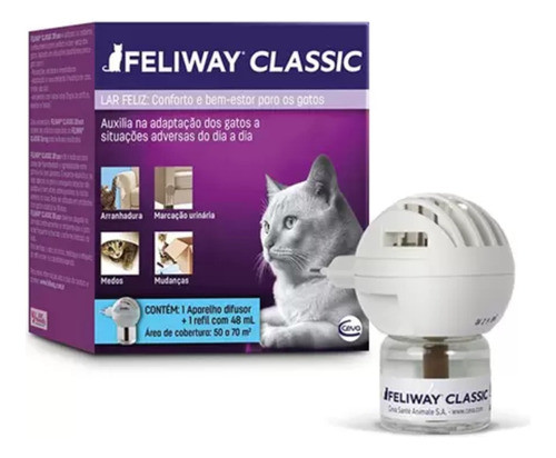 Feliway Classic Difusor Elétrico E Refil Para Gatos 48ml 0