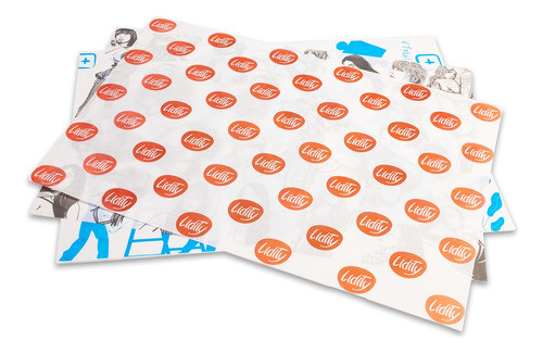 Papel Manteiga Personalizado 1.000 Un 1 Cor 30x42cm Promoção 0